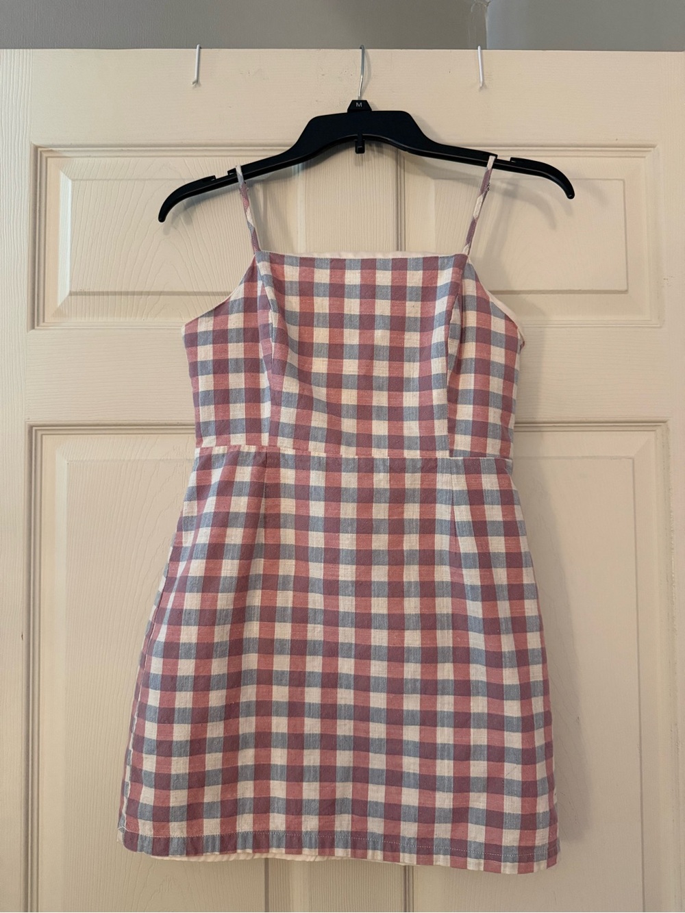 After Market Pink & Blue Gingham Mini Dress | Size Small | Cottagecore Summer